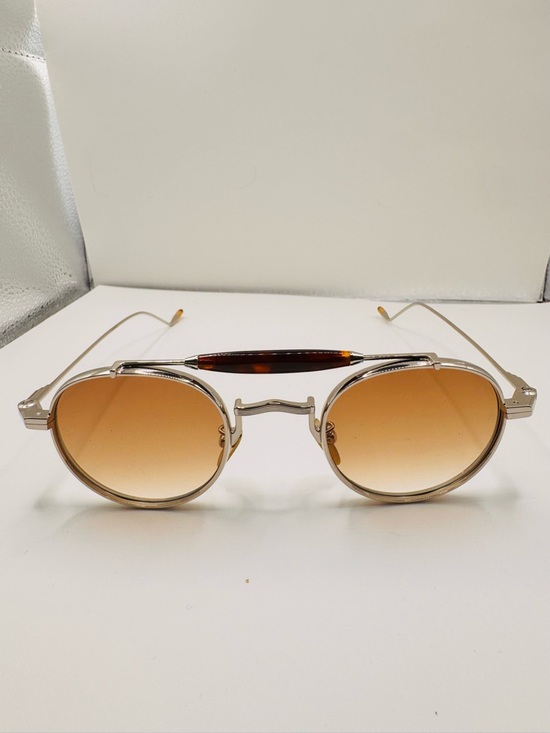 Jacques Marie Mage Other - JMM Dasan Men's Round Metal Frame Sunglasses in Brown Gradient 48 MM